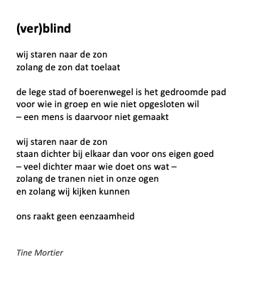 Hedendaags Gedichten Archieven - Tine Mortier FG-42